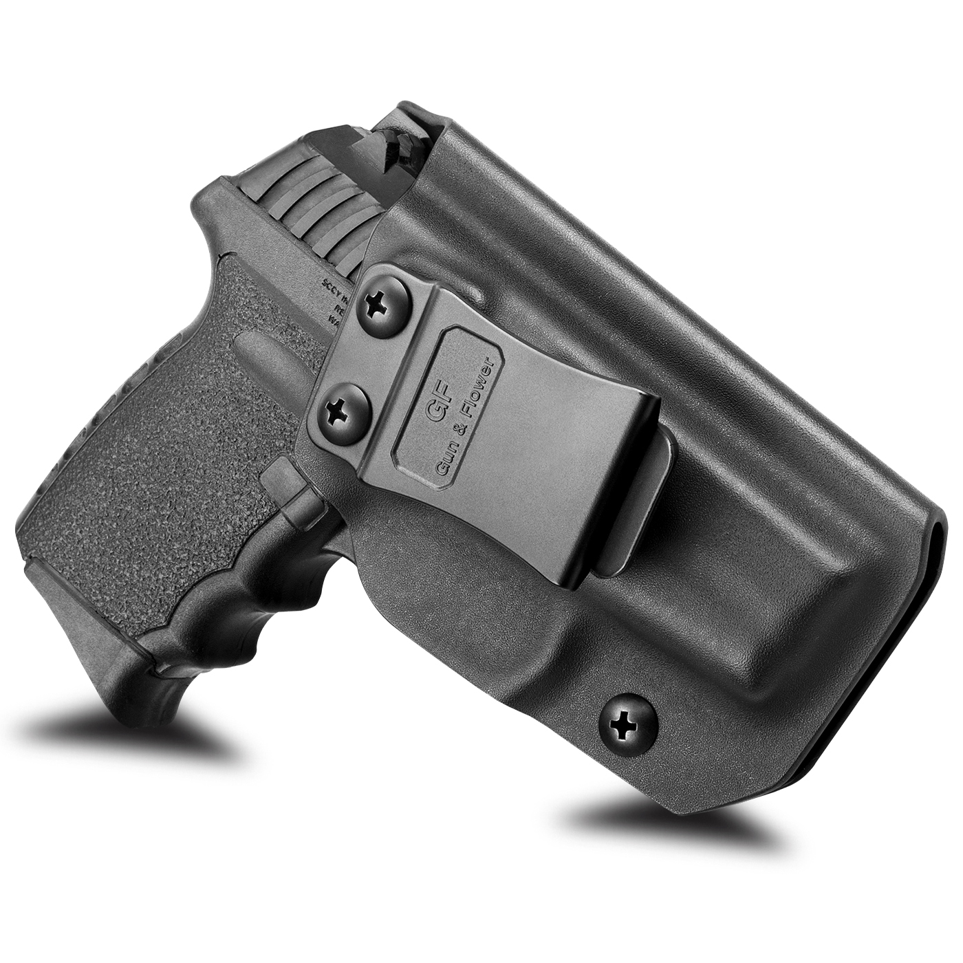 thumbnail image 2 of Cardini Leather Paddle Holster – For SCCY CPX1 & CPX2 – OWB, Adjustable Cant, Leather 2 of 4