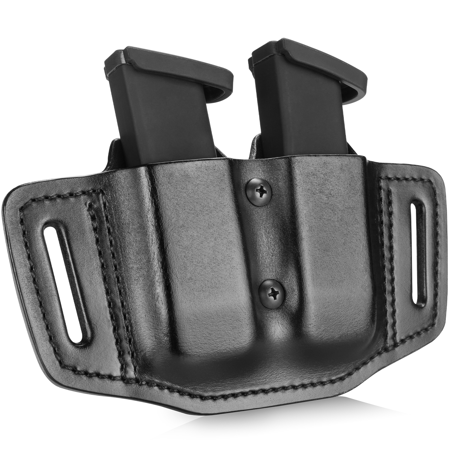 Universal Double Magazine Holder, OWB Magazine Holster Fits 9mm/.40