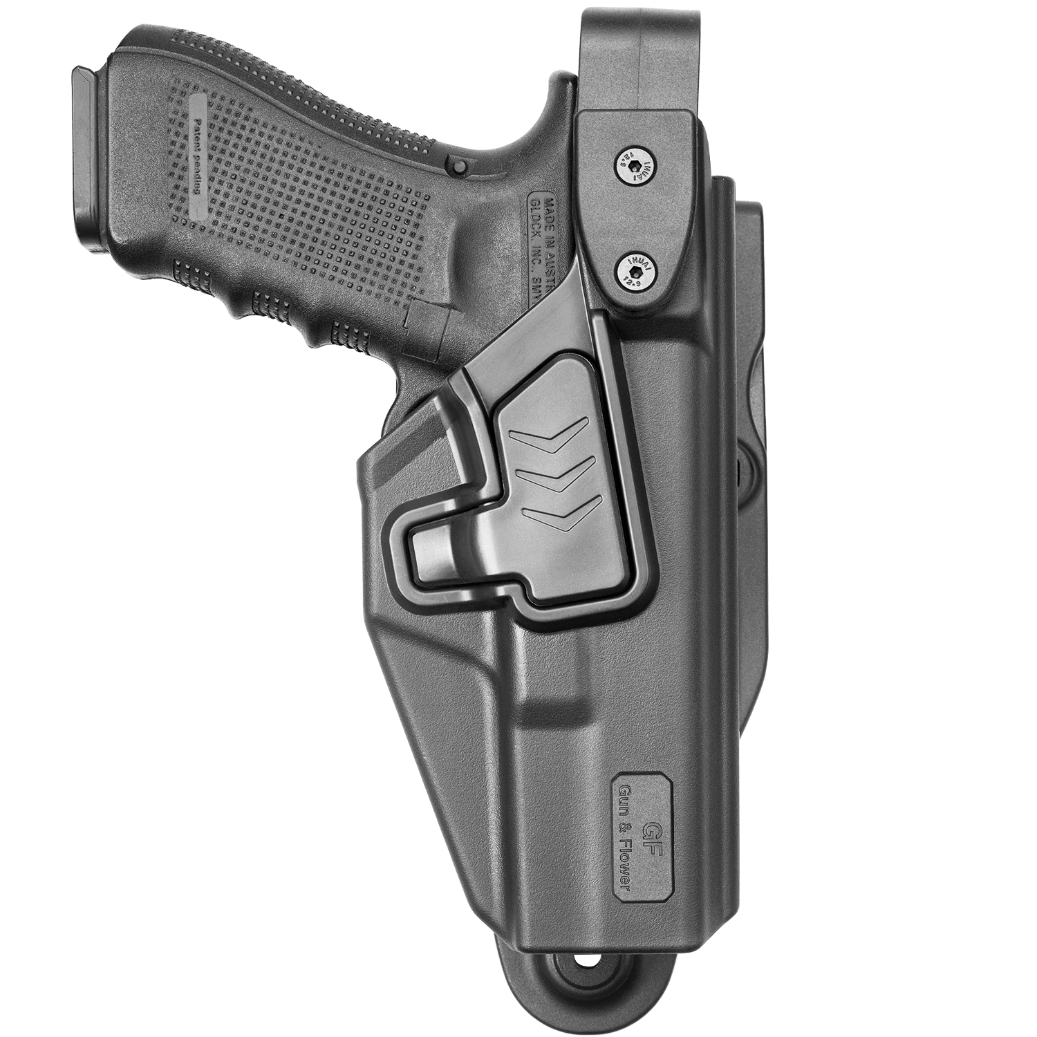 Level III Retention Duty Holster Compatible With Glock 17 19 19x 23 